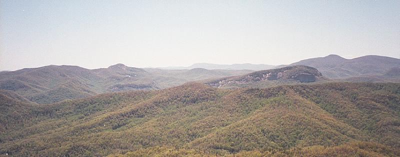 View from the summit of Clawhammer Mountain. View from the summit of Clawhammer Mountain.